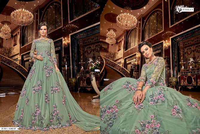 Swagat Violet 6302 Hit Design Heavy Look Embroidered Salwar Suits